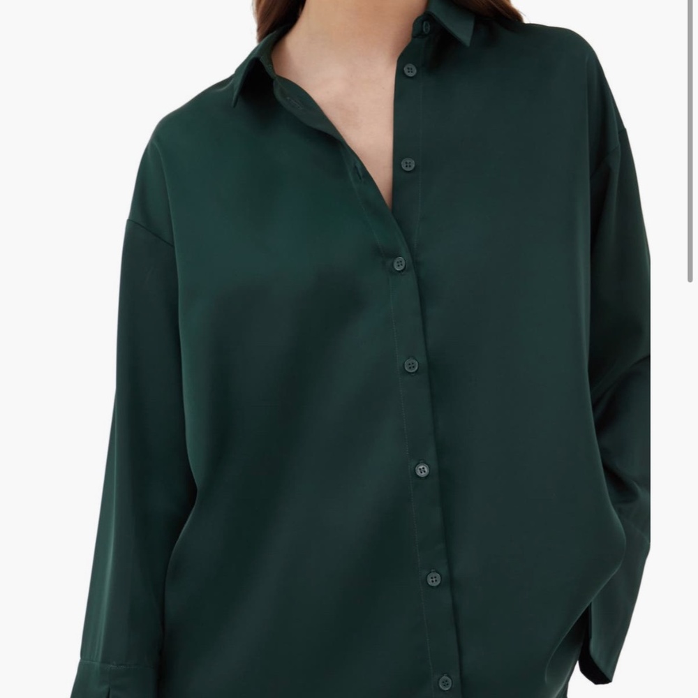 NWT -  Satin 'Elina' Blouse/Mini Dress
